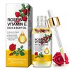 Vitamin E Oil, Rose Vitamin E Face & Body Oil, Prevent Skin Dryness, Maintain Skin Softness, Reduce Wrinkles, Minimize Swelling, Diminish Scars and Stretch Marks, with A Gentle Formula, 2.02 Oz