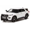 2022 Police Interceptor Utility Unmarked Slick-Top White 1/24 Diecast Model Car by Motormax 76990W
