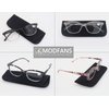 Women Reading Glasses 3.5 4 Pair Stylish Ladies Readers with Comfort Spring Hinge Pattern Design Pouch Included Black