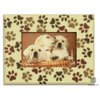 DOG LOVER's GIFT: All Over Paw Prints Dog Puppy Picture Frame