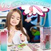Decorate Your Own Water Bottle Kits for Girls Age 4-6-8-10-12,Unicorns Gem Diamond Paint Crafts,Ideal Fun Arts and Crafts Gifts Toys for Girls Birthday Christmas
