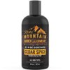 Rocky Mountain Barber Company Cedar Spice All-In-One Body Wash – Shampoo, Body Wash, Conditioner, Face Wash & Beard Wash with Essential Oils - 8 oz