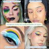 Bowitzki 9 Colors Water Activated Eyeliner Retro Hydra Liner Makeup Graphic Eyeliner UV Glow Fluorescent Color Face and Body Paint