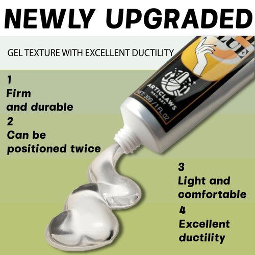 ArtiClaws Solid Nail Glue Gel for Press On Nails 30g Gel Nail Glue for Acrylic Nails Soft Gel Nail Tips UV Cured Nail Glue