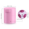 Lurrose Eyelash Glue Storage Container Airtight Lash Glue Storage Container Eyelashes Extension Adhesive Jar Tank Cosmetic Storage Case for Women Girls (Pink)