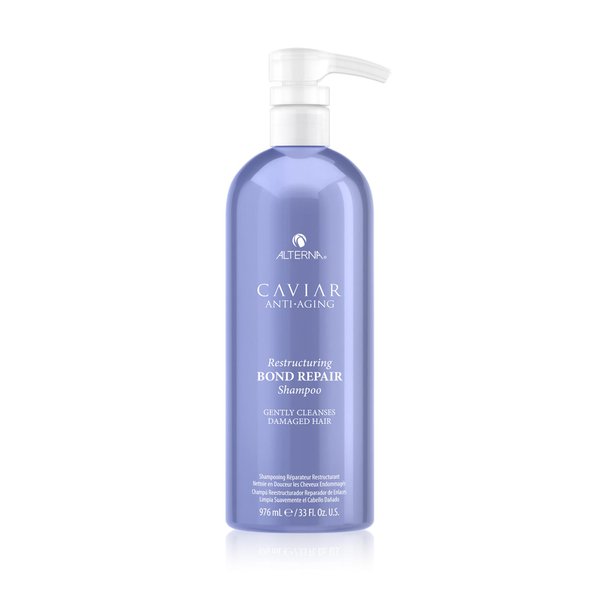 CAVIAR Anti-Aging Restructuring Bond Repair Shampoo 33.8 Fl Oz | For Brittle, Damaged and Split Ends | Repairs, Strengthens & Protects Damaged Hair | Sulfate Free