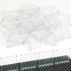 Clear Tranparent Flat Plates Bricks, 24 Pieces and Parts 1x6x5 Classic, Window Bulk Building Blocks Accessories (Transparent) (Tansparent 1x6x5)