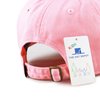 The Hat Depot Kids Washed Low Profile Cotton and Denim Plain Baseball Cap Hat (6-9 yrs, Light Pink)