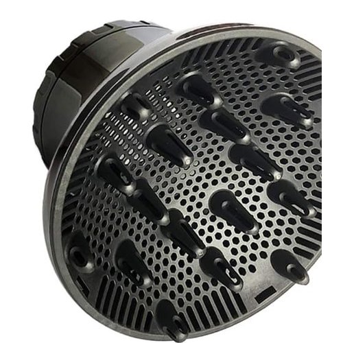 Herbishh Hair Dryer Diffuser Attachment for Curly and Natural Wavy Hair (Black)