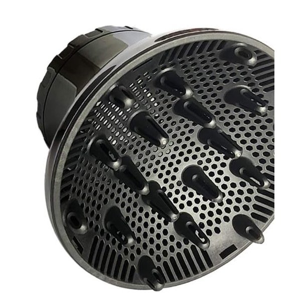 Herbishh Hair Dryer Diffuser Attachment for Curly and Natural Wavy Hair (Black)