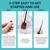 MAGIC ARMOR Acrylic Nail Brush Set, 4pcs Acrylic Nail Brush for Nails Size 6/8/12/16 Kolinsky Nail Art Brush for Acrylic Powder Application,Acrylic Nail Extension, 3D Nail Carving Nail Brush set