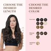 GOO GOO Clip in Hair Extensions Real Human Hair, 14inch 150g 9Pcs, 2 Dark Brown, Remy Human Hair Extensions Clip ins for Women, Natural Human Hair