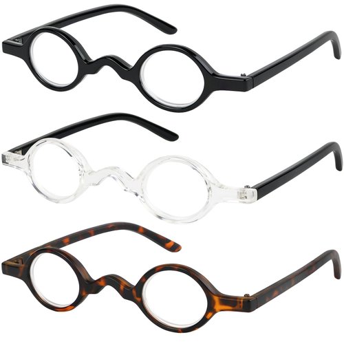 Success Eyewear Reading Glasses Set of 3 Spring Hinge Professor Readers for Men and Women Quality Fashion Glasses for Reading +1.25