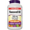 Webber Naturals Cold Pressed Certified Organic Flaxseed Oil Softgel 1000mg 210 SoftGels