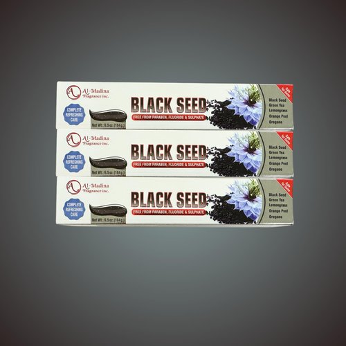 Premium Paraben-Free Black Seed Toothpaste - 3-Pack - Sensitive Teeth Care - Ultimate Refreshing Oral Hygiene