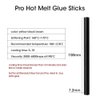 16PCS Keratin Gun Bond Glue Sticks - Professional Hair Adhesive Sticks Dent Puller Glue Sticks(Black)