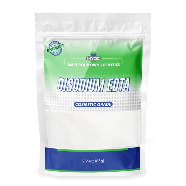 MYOC Disodium EDTA Pure Cosmetic Grade Raw Material White Crystalline Powder for DIY Body Soaps, Hair Shampoo & Conditioner, Facewashes Foam Builder & Cleanser 85gm