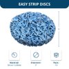 Benchmark Abrasives 3" Quick Change Non Woven Nylon Easy Strip Discs for Sanding Polishing Paint Removal with Male R-Type Backing Use with Die Grinder - (10 Pack)