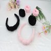 Casoty 6 Pcs Terry Cloth Headband Face Wash Headband and Wristband Set, Makeup Headband, Hair Band Spa Headband and Wristband Set, Skincare Headbands for Face Washing Shower Yoga