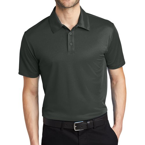 Joe's USA Men's Short Sleeve Moisture Wicking Polo Shirt-XS-Steelgrey