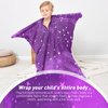 Sensory Body Sock for Kids,Sensory Sack for Relaxation, Focus,Sensory Integration,Body Sock (Medium 47''×27'' Purple)
