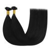 [For Wedding] YoungSee U Tip Hair Extensions Black U Tips Human Hair Extensions Jet Black U Tip Hair Extensions Real Human Hair 22In Keratin Hair Extensions Black Pre Bonded Hair Extension 50s/50g