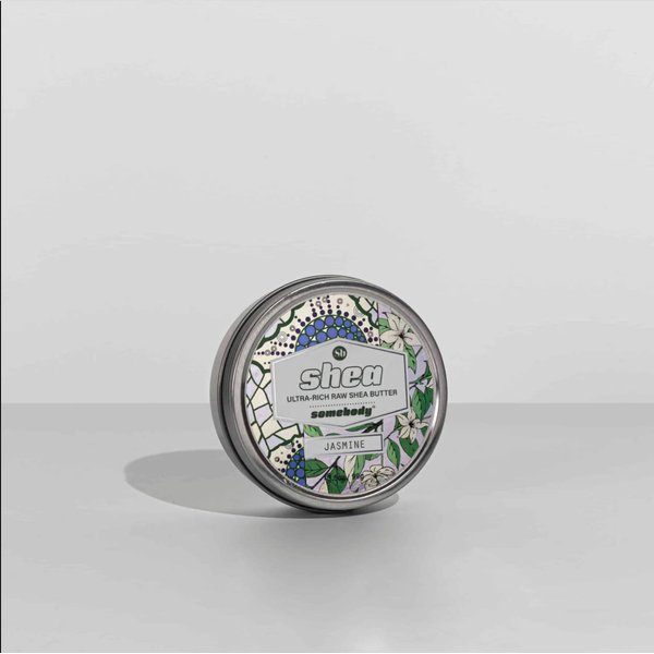 Somebody Raw Organic Shea Butter - Moisturize, Protect and Soften Skin (Jasmine 3.5oz)