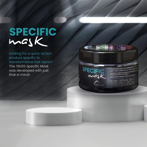 TRUSS Professional Specific Mask - Hydrating Hair Mask with Argan Oil - Deep Hydration - Repair & Seal Damaged Hair Cuticle; Extends Color; Prevents Split Ends; & Prevents Color Fading (6.35oz)