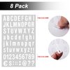 8 Sheets Self Adhesive Vinyl Letters Numbers Kit, Mailbox Numbers Sticker for Mailbox, Signs, Window, Door, Cars, Trucks, Home, Business, Address Number(White,1 Inch)