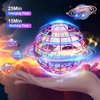 JOYGIFT 2-Pack Flying Orb Ball Toys, 2024 New Magic Flying Ball Toy, Galactic Fidget Spinner Ball with LGB Lights, Rechargeable Hover Ball Boomerang Drone Flying Toys for Kids Adults