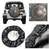 Round Metal Shield Viking Spare Tire Cover Retro Medieval Tire Wheel Covers Weatherproof Wheel Tire Protector Waterproof Tyre Covers Universal for Trailer RV SUV Off-Road Vehicle Motorhome 14 Inch
