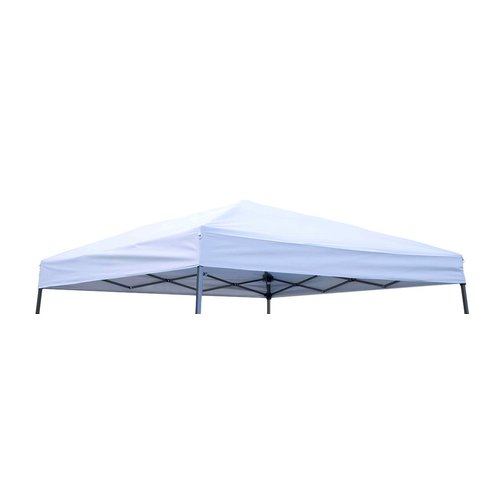 Trademark Innovations 8' x 8' Square Replacement Canopy Gazebo Top in Silvery White (ONLY fits Trademark Innovations 10' Slant Leg Canopy Frame)