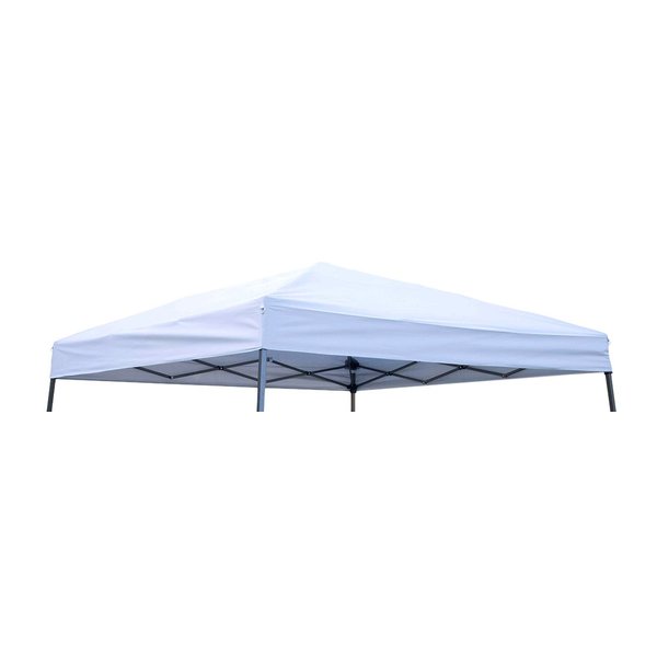 Trademark Innovations 8' x 8' Square Replacement Canopy Gazebo Top in Silvery White (ONLY fits Trademark Innovations 10' Slant Leg Canopy Frame)