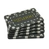MRC 5 Pcs Denominated Rectangular Poker Chips Plaques $25000 Grey