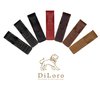 DiLoro Single Pen Case Holder Sleeve Thick Buffalo Full Grain Leather (Buffalo Dark Tan)