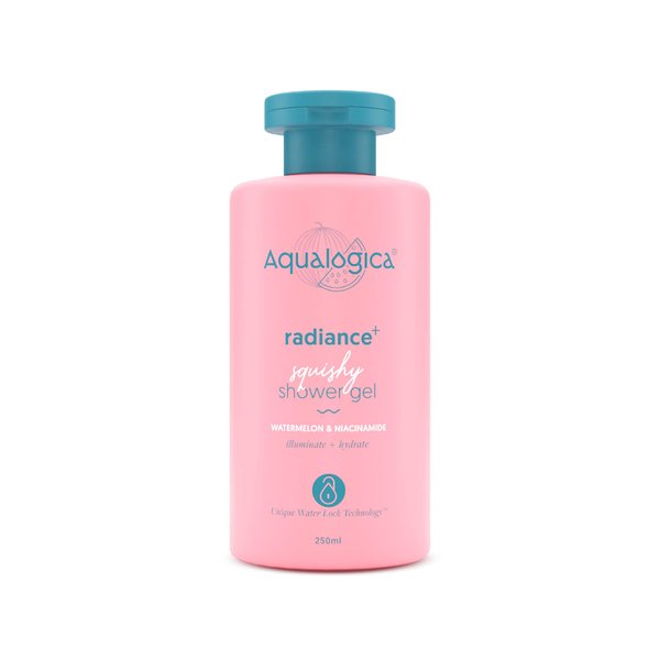 Aqualogica Body Wash Radiance+ Squishy Shower Gel with Watermelon & Niacinamide for Deeply Cleansed, Hydrated & Radiant Skin for Women & Men -For Dry, Oily & Sensitive Skin -250ml