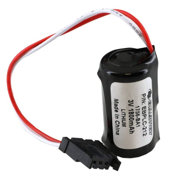 Exell PLC 3V 1800mAh Lithium Battery Replace for Allen Bradley 1756-AB1 1756-BA1 1756-L1 1756-L1MX 1756-L1MX 1756-L55MX 1756-L63 1764-LRP 1764-LSP 1794-L33 1794-L34 94194801 94194801-REV C 97072901