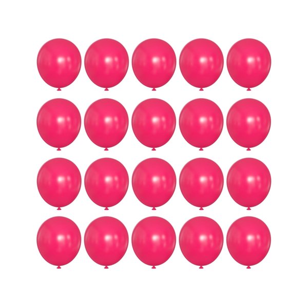 10 inch Hot Pink Latex Balloons, 100 pcs Thick Dark Pink Party Balloons Birthday Decorations (Hot Pink)