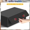 Homthy 1200+ Card Deck Case for Trading Cards, Leather Magnetic Closure Commander Card Storage Box Magic Card Protectors Fit for Sports Cards, Game Card Standard Cards (Black)