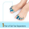 DR. JK- ToePal Gel Toe Separator, Wide, 1 Pair, Toe Spacers, Toe Straightener, Hammer Toe Straightener, Toe Spreader, Toe Stretcher, Toe Corrector for Women and Men, Bunion Corrector