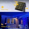 JMEXSUSS 2 Pack Blue Solar Fairy Lights Outdoor Waterproof, 200 LED 66FT Solar String Lights for Outside, 8 Modes Copper Wire Solar Christmas Lights for Garden Tree Patio Christmas Decoration