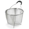 Polder 8 inch Strainer and Steamer Insert Basket, Stainless Steel, Perfect for Cooking Vegetables, Pasta and more
