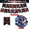 AM/Z Venom 2 Party Decorations,Venom 2 Birthday Party Supplies For Venom Party Supplies Includes Banner - Cake Topper - 12 Cupcake Toppers - 18 Balloons - 30 Venom Stickers