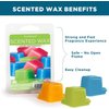 Scentsationals Wax Melts, Wax Cubes Strong Scent - Strawberries & Cream - Long Lasting Scented Melts for Warmer, 10oz (24-Cubes)