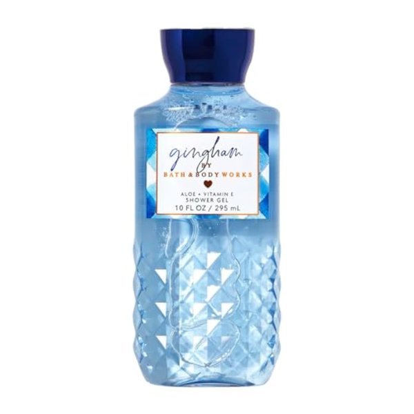 Bath and Body Works Gingham Shower Gel 10 ounce Full Size