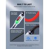 JASTIND 5-120V Digital Automotive Test Light with LED Voltage Display, Automotive Circuit Tester with Voltmeter & Stainless Probe, Voltage Light Tester with Alligator Clip for Car Fuse Circuit Testing