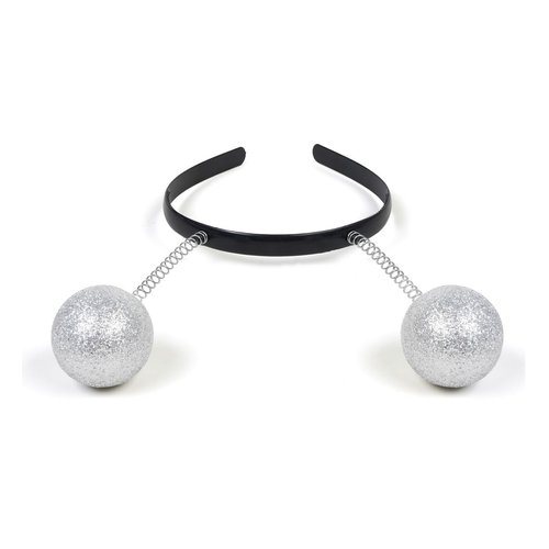 Alien Headband Halloween Alien Costume Accessories Alien Antenna Headband with Face & Body Chunky Glitter Space Theme Party Favors for Women