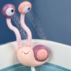 Toyvian Bath Toys for Baby Toddlers, Upgrade Electric Shower Baby Bath Toys Cartoon Snail Double Sprinkler Bathtub Tub Water Toys for Baby Kids（Battery Style, Random Color）