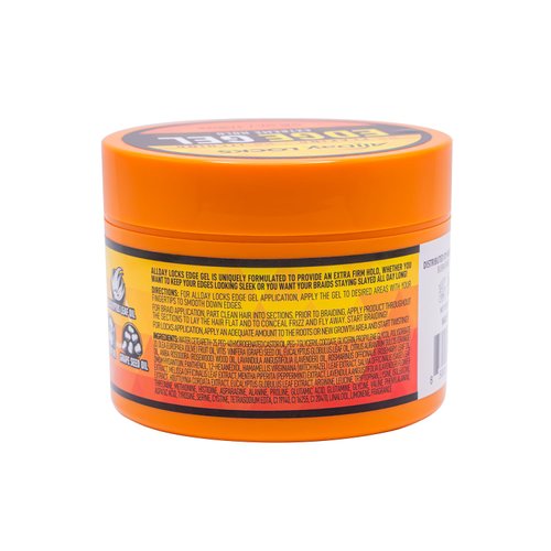 AllDay Locks Edge Gel | Extreme Hold Edge Control Gel | No Flaking, Itching, or Split Ends | Long Lasting Style for Braids, Locks, Twists, Cornrows | 5 oz