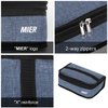 MIER Portable Thermal Insulated Cooler Bag Mini Lunch Bag for Kids, Bluesteel